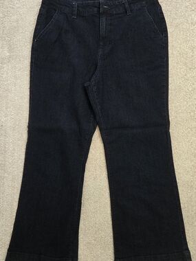d. jeans Women's Dark Blue Flared Jeans Size 10 Petite
